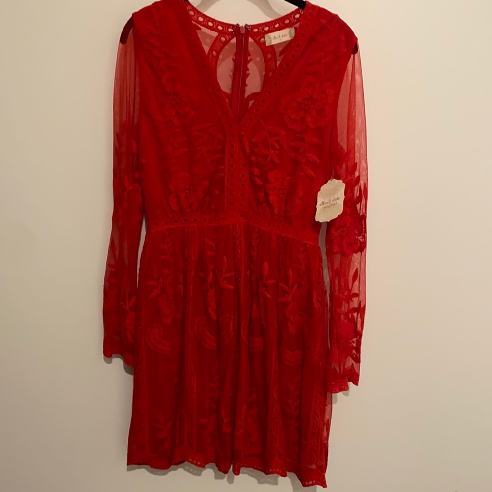 Red Altar’d State Lace Dress
